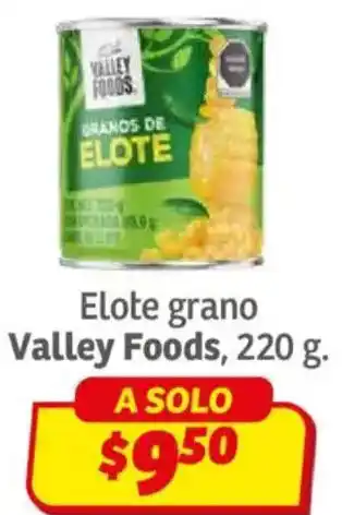Soriana Híper Valley foods elote grano oferta
