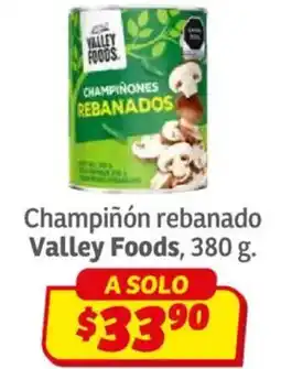 Soriana Híper Valley foods champiñón rebanado 380 g. oferta
