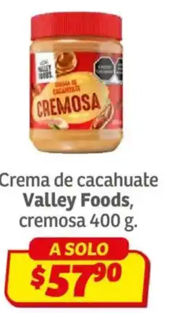 Soriana Híper Valley foods crema de cacahuate cremosa oferta