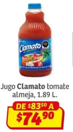 Soriana Híper Clamato jugo tomate almeja oferta