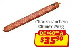 Soriana Híper Chimex chorizo ranchero oferta
