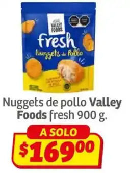 Soriana Híper Valley foods nuggets de pollo fresh oferta