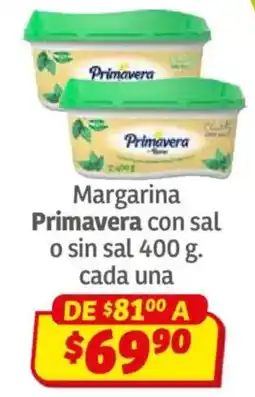 Soriana Híper Primavera margarina con sal o sin sal oferta