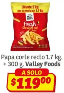 Soriana Híper Valley foods papa corte recto oferta