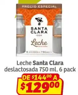 Soriana Híper Santa clara leche deslactosada oferta
