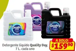 Soriana Híper Quality day detergente líquido oferta