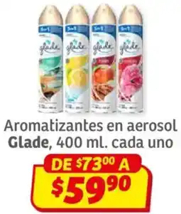 Soriana Híper Glade aromatizantes en aerosol oferta