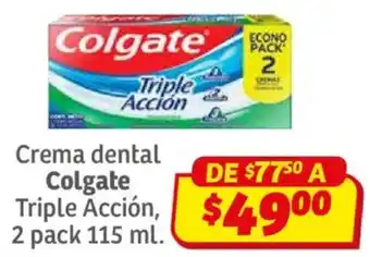 Soriana Híper Colgate triple acción oferta