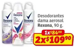 Soriana Híper Rexona desodorantes dama aerosol oferta