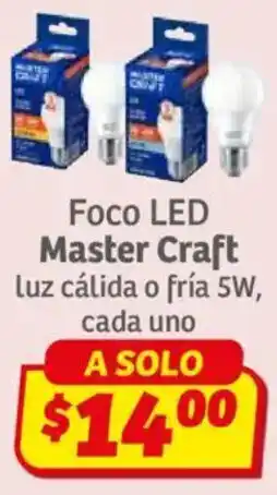 Soriana Híper Master craft foco led luz cálida o fría oferta