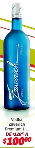 Soriana Híper Zaverich vodka premium oferta