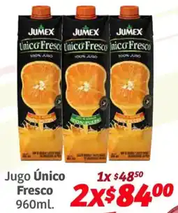 Soriana Híper Jugo único fresco oferta