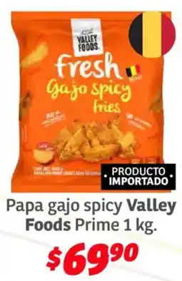 Soriana Híper Valley foods papa gajo spicy prime oferta