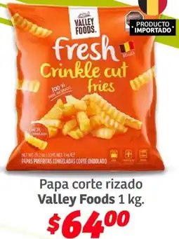 Soriana Híper Valley foods papa corte rizado oferta