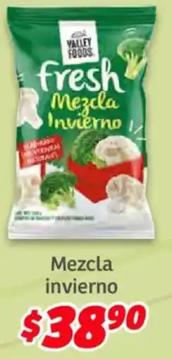 Soriana Híper Valley foods mezcla invierno oferta