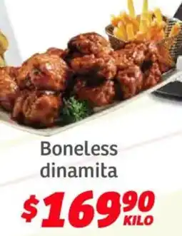 Soriana Híper Boneless dinamita oferta