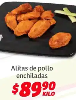 Soriana Híper Alitas de pollo enchiladas oferta