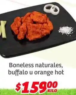 Soriana Híper Boneless naturales, buffalo u orange hot oferta