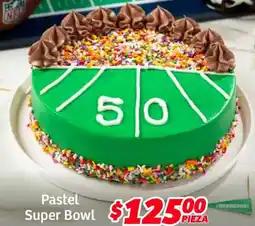 Soriana Híper Pastel super bowl oferta