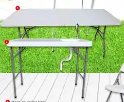 Soriana Híper Outdoor trend mesa de resina tipo portafolio color blanco o negro tipo madera oferta