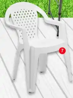 Soriana Híper Silla plástica apilable color blanco oferta