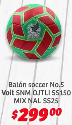 Soriana Híper Voit balón soccer oferta