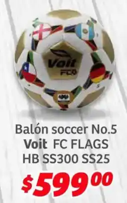 Soriana Híper Voit balón soccer oferta