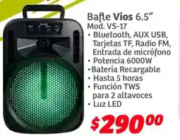 Soriana Híper Vios bafle 6.5" oferta