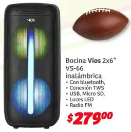 Soriana Híper Bocina vios 2x6" oferta