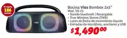 Soriana Híper Vios bocina bombox 2x5" oferta