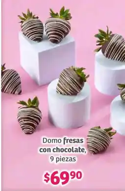 Soriana Híper Fresas con chocolate domo oferta