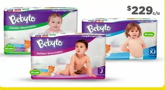 Bodega Aurrerá Pañales bebyto 80pzas oferta