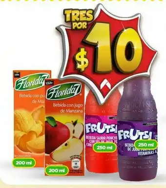 Bebida con jugo de manzana florida7 200ml x3