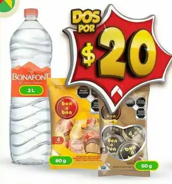Bodega Aurrerá Agua bonafont 2l x 2 oferta