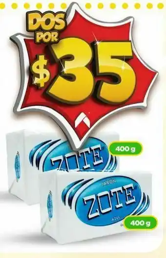 Bodega Aurrerá Jabón zote 400g oferta