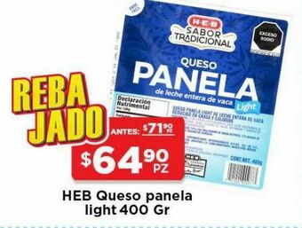 HEB Queso panela heb oferta