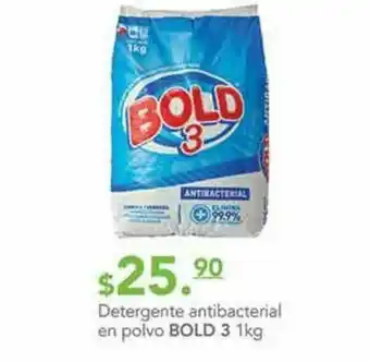 Detergente en polvo antibacterial bold 3 1kg
