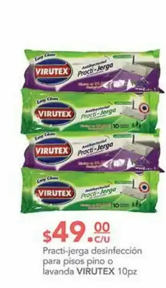 Practi-jerga desinfección pisos virutex 10pz