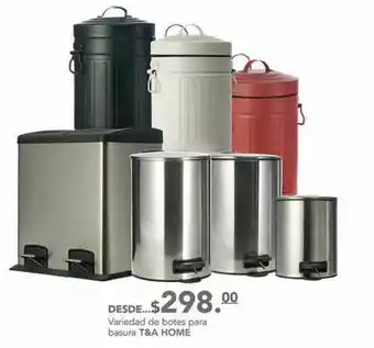 Fresko Bote de basura t&a home desde... oferta