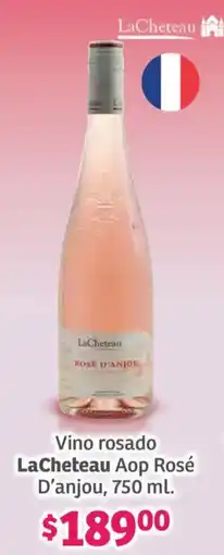 Soriana Híper LaCheteau vino rosado aop rosé d'anjou oferta
