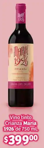 Soriana Híper María 1926 vino tinto crianza oferta