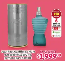 Soriana Híper Jean Paul Gaultier Le Male eau de toilette oferta