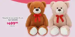 Soriana Híper San valentín peluche de oso jumbo oferta