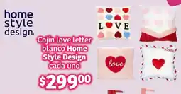 Soriana Híper Home style design cojín love letter oferta