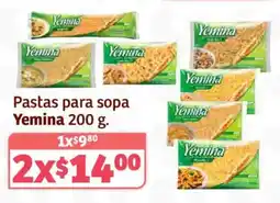 Soriana Híper Yemina pastas para sopa oferta