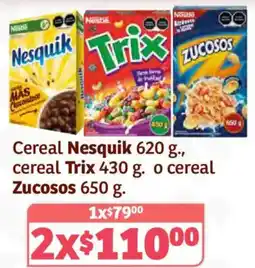 Soriana Híper Nesquik cereal oferta