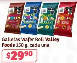 Soriana Híper Valley foods galletas wafer roll oferta