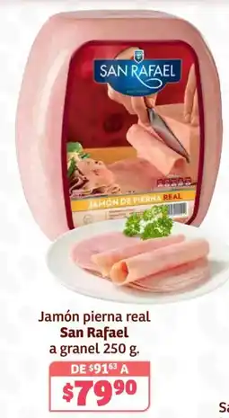 Soriana Híper San rafael jamón pierna real a granel oferta