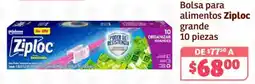 Soriana Híper Ziploc bolsa para alimentos grande oferta
