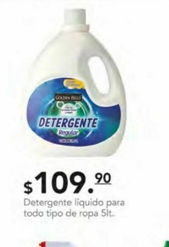 La Comer Detergente líquido golden hills oferta